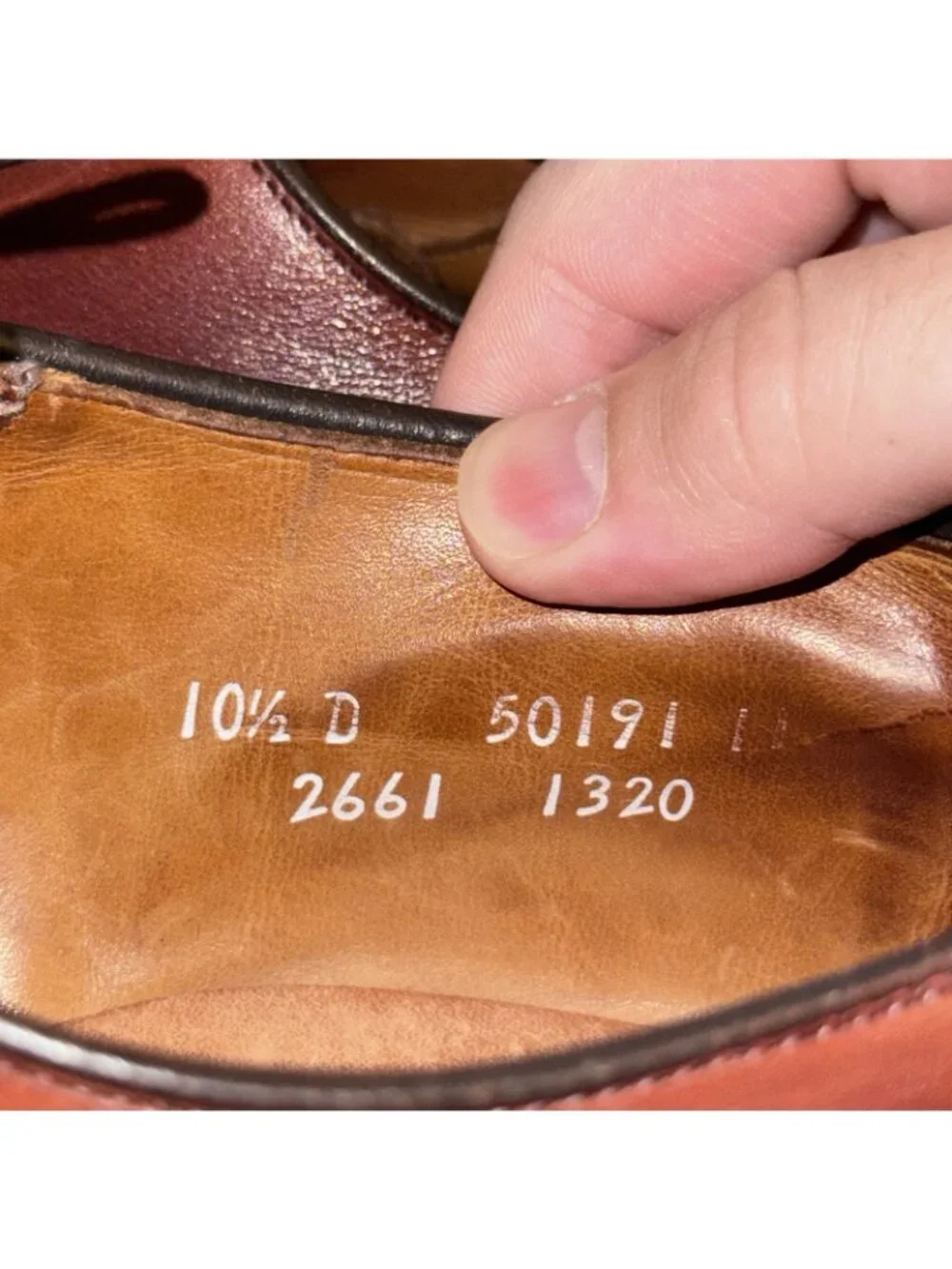 Allen Edmonds Bradley Brown Leather Apron Toe Derby Dress Shoes Men’s Size 10.5D